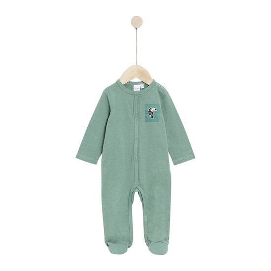 Pyjama en coton recyclé Vert  de P'tit bisou