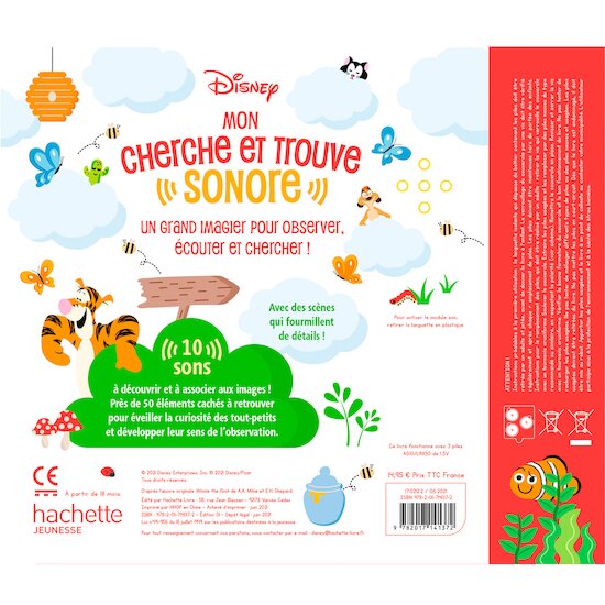 Disney classiques - Mon Cherche et Trouve sonore - Livre sonore   de Hachette Jeunesse Disney Disney classiques - Mon Cherche et Trouve sonore - Livre sonore   de Hachette Jeunesse Disney