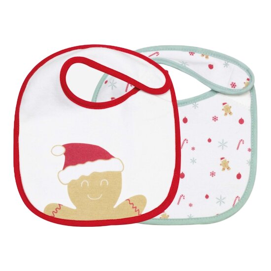 Lot de 2 bavoirs de Noël - Naissance   de Trois Kilos Sept