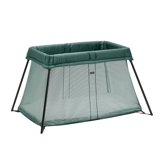 Lit Parapluie Light Vert de BabyBj rn Aubert Suisse