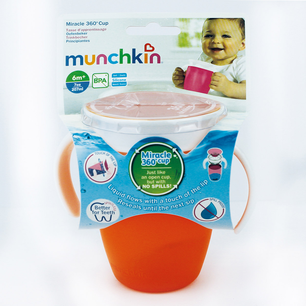 Tasse Miracle 6 Mois Et 7 Ml Vert De Munchkin Tasses Verres Aubert