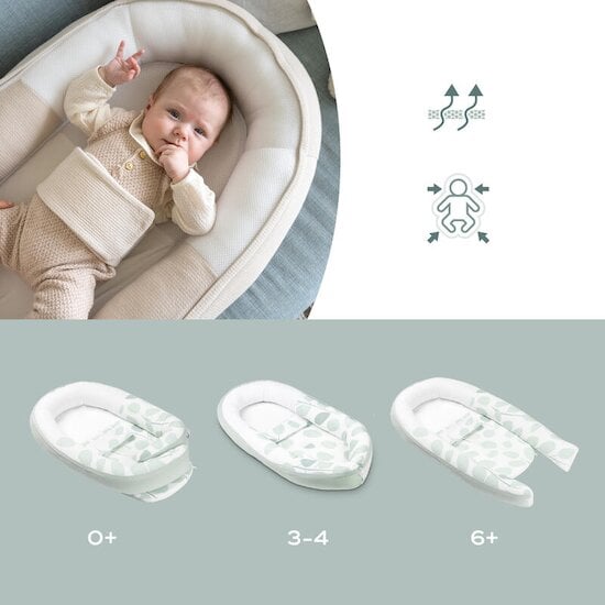 Dreambaby® Réducteur de toilettes enfant contours fins aqua/blanc