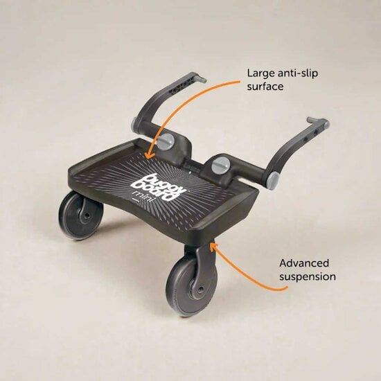 Planche poussette BuggyBoard mini Petits pieds noir  de Lascal