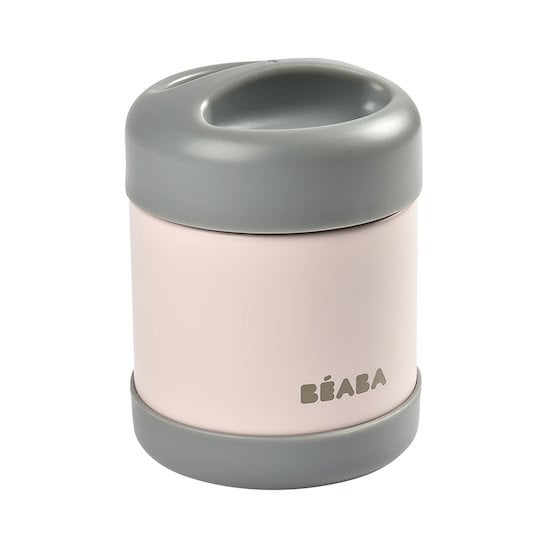 Portion inox isotherme Brouillard/Rose clair 300 ml de Béaba