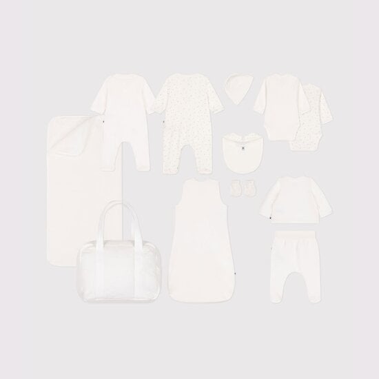 Valise maternité 12 indispensables naissance matières légères   de Petit Bateau Valise maternité 12 indispensables naissance matières légères   de Petit Bateau