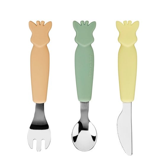 Set 3 couverts silicone Sophie la girafe Pastel  de Sophie La Girafe®