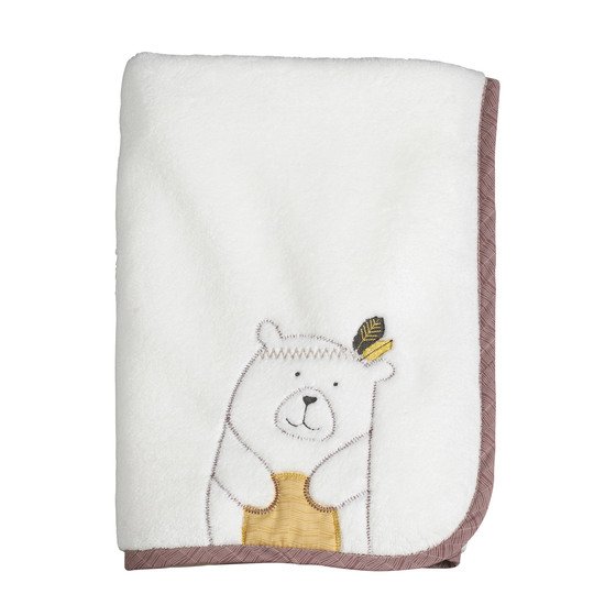 Timouki couverture Blanc  de Sauthon Baby's Sweet Home