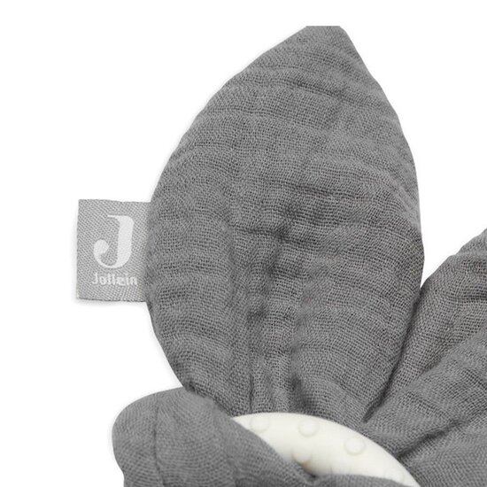 Anneau de Dentition en silicone Bunny Ears Storm Grey  de Jollein