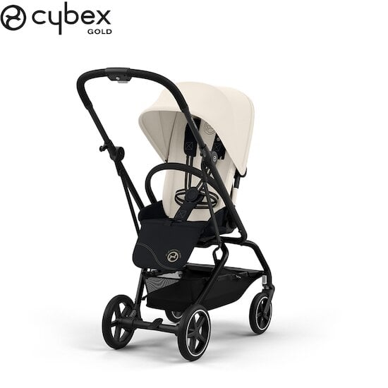 Poussette Eezy S Twist +2  Châssis Noir - Canvas White  de CYBEX