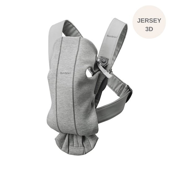 Porte-bébé Mini Gris Clair Jersey 3D  de BabyBjörn