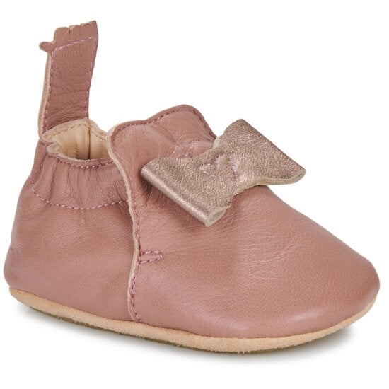 Chaussons My Blu nœud Vieux rose  de Easy Peasy