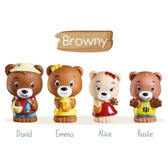Lot de 4 personnages Browny  de Klorofil