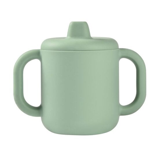 Tasse d'apprentissage en silicone Vert Sauge  de Béaba