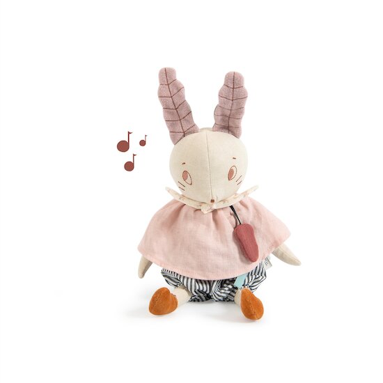 Après la Pluie Poupée musicale Lapin  de Moulin Roty Après la Pluie Poupée musicale Lapin  de Moulin Roty