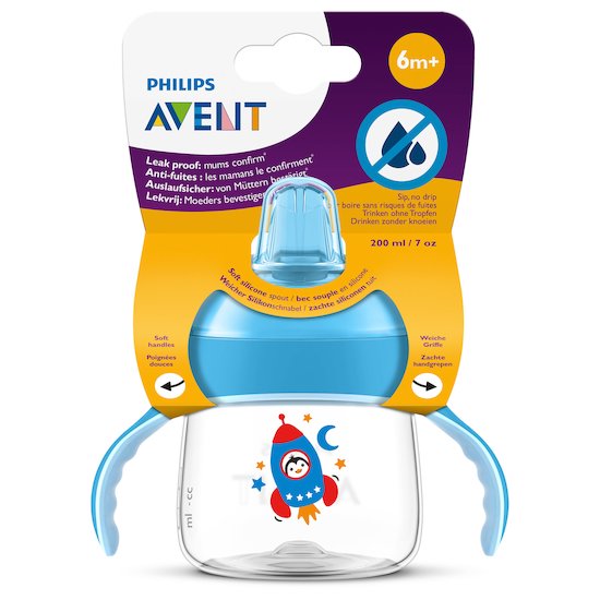 Tasse à bec silicone Bleu  de Philips AVENT