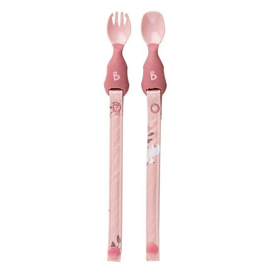 Set de Couverts attachables Handi Cutlery Blush  de Bibado