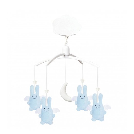 Ange Lapin Rose Mobile Bleu De Trousselier Trousselier Aubert Ange Lapin Rose Mobile Bleu De Trousselier Trousselier Aubert