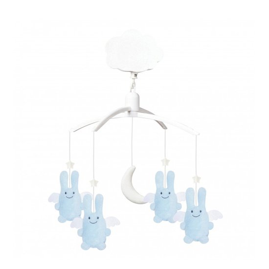 Ange Lapin Rose Mobile Bleu  de Trousselier