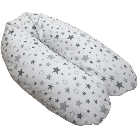 Coussin d'allaitement Etoiles grises  de Bisal
