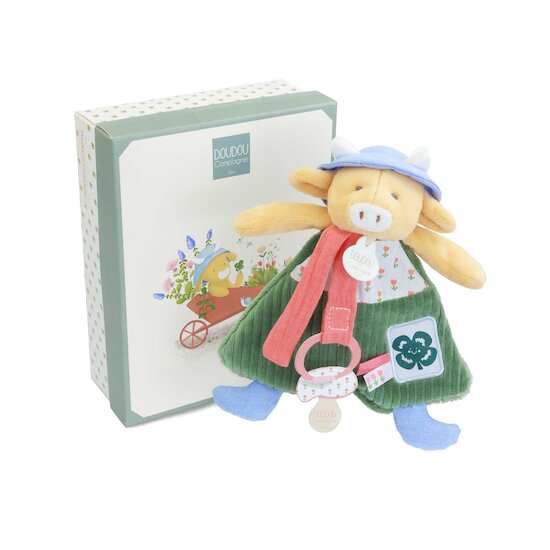 Doudou Attache-sucette Vache Aneth  de Doudou et Compagnie