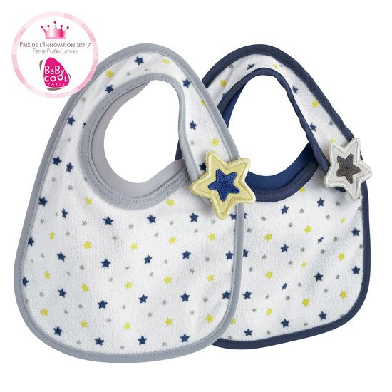Lot de 2 bavoirs Bib'Up naissance