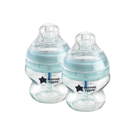 Lot de 2 Biberons Anti-Colique, Tétine Imitant le Sein Maternel Vert  de Tommee Tippee