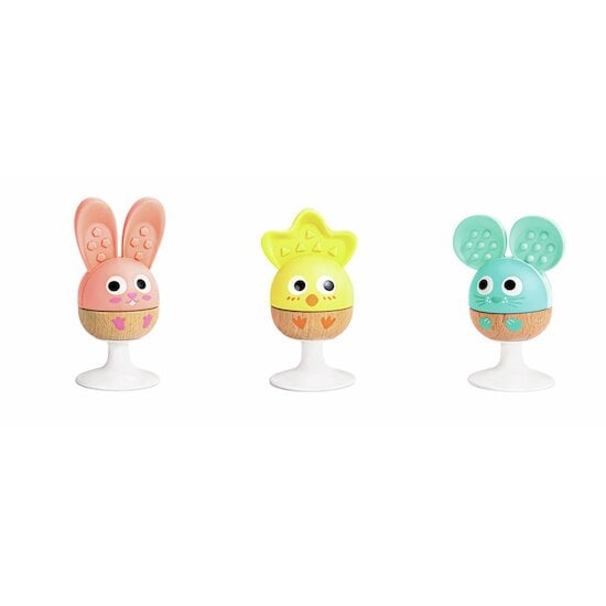 3 hochets à ventouse Animaux  de Hape
