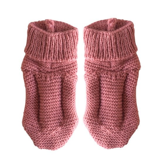 Chaussons Collection P'tit Bisou Trousseau Tricot 2019 Rose Petunia  de P'tit bisou