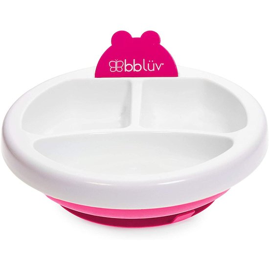 Platö - Assiette chauffante pour bébé Rose  de BBLüv