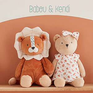 Mobile musical Babou & Kendi en bois - Beige - Kiabi - 79.95€