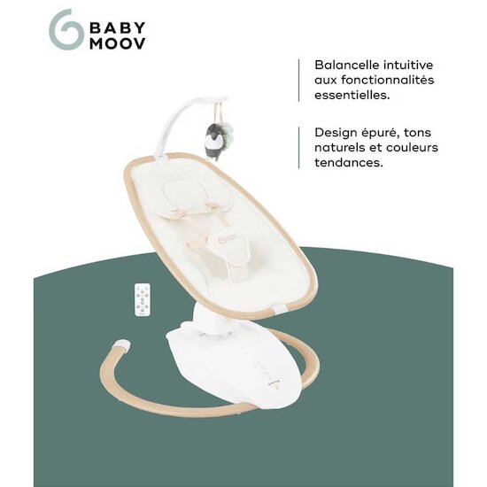 Balancelle Électrique Swoon Hoop Sable  de Babymoov Balancelle Électrique Swoon Hoop Sable  de Babymoov