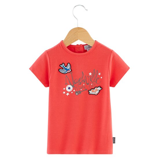 T-shirt manches courtes collection Nashville Music City Fille Rouge 24 mois de Nano & nanette