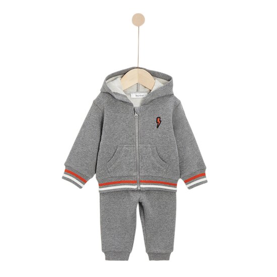 Pop mood Veste + Jogging gris stone dust  de Marèse