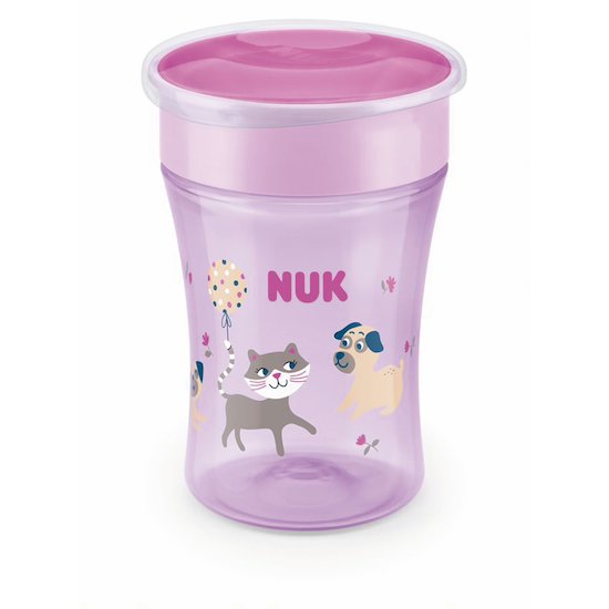 Magic cup 360 silicone 8m+ chat/chien  de Nuk