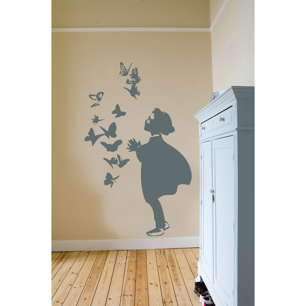 Stickers fille papillon Mouse M de Apple Pie Design, Stickers et