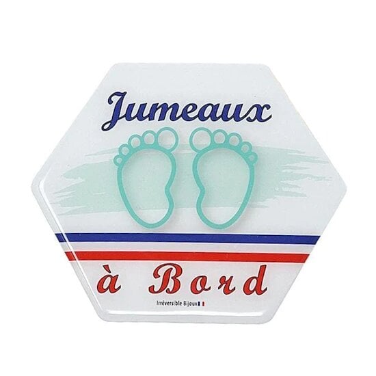 Cobee Panneaux bébé à bord avec double ventouse, 2 pièces 12,7 x 12,7 cm  réutilisables panneaux d'avertissement de voiture de sécurité bébé à bord,  panneau de voiture durable pour enfants à bord 