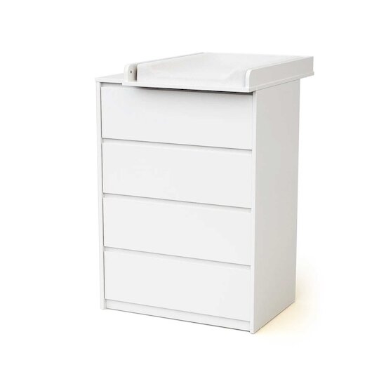 Uno Commode à langer 4 Tiroirs Blanc  de Webaby