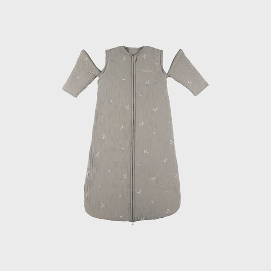 Gigoteuse avec manches amovibles en gaze de coton bio Fluffy, Orso et Lily Gris  de Noukies