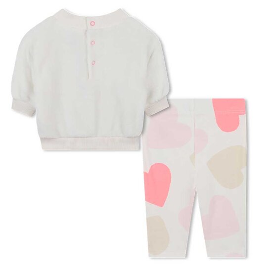 Ensemble Sweat + Pantalon Beige  de Billieblush Ensemble Sweat + Pantalon Beige  de Billieblush