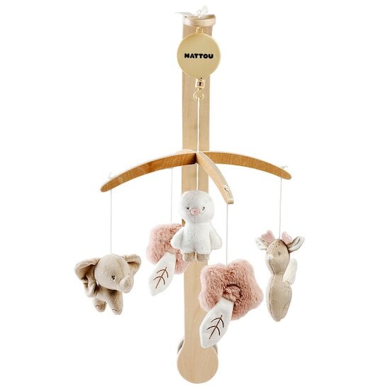 Mobile musical en bois pour lit Fanfan   de Nattou