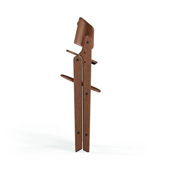 Chaise haute Click & Fold en bois Natural Dark  de CYBEX