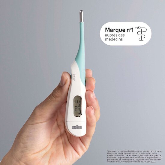 High Speed Thermomètre numérique - PRT1000 Blanc  de Braun High Speed Thermomètre numérique - PRT1000 Blanc  de Braun