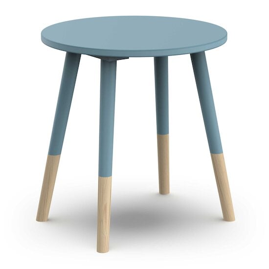 Firmiana Tabouret Bleu Orage / Bois Naturel  de CBA Meubles