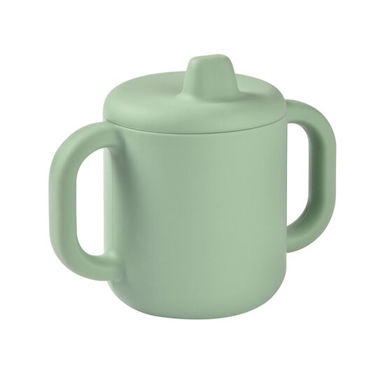 Tasse d'apprentissage en silicone Vert Sauge 8 mois + de Béaba