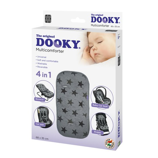 Multicomforter Reducteur 4 En 1 Etoiles Grises De Dooky Dooky Aubert