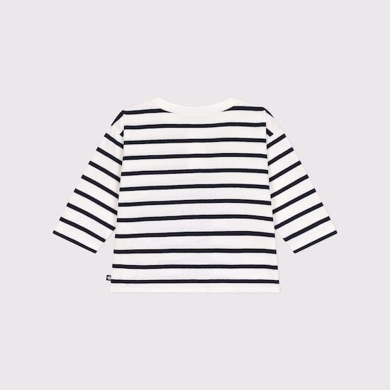 Tee-shirt à manches longues en coton Smoking  de Petit Bateau Tee-shirt à manches longues en coton Smoking  de Petit Bateau
