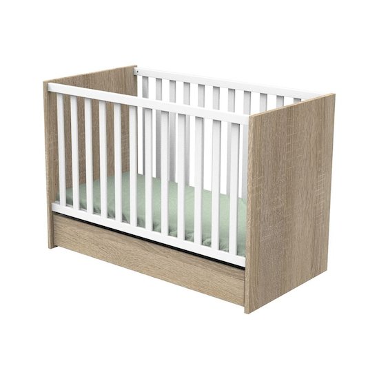 Nova new lit bébé 60x120 Blanc lin  de Sauthon Baby's Sweet Home Nova new lit bébé 60x120 Blanc lin  de Sauthon Baby's Sweet Home