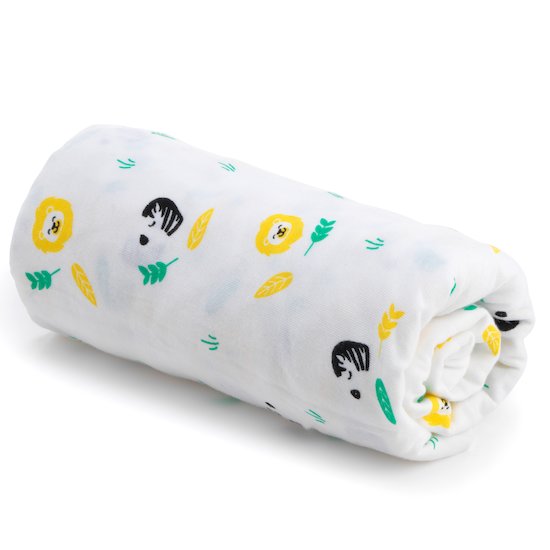 Drap housse imprimé Savane 60 x 120 cm de Petit à petit