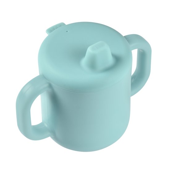 Tasse d'apprentissage en silicone Blue 8 mois + de Béaba