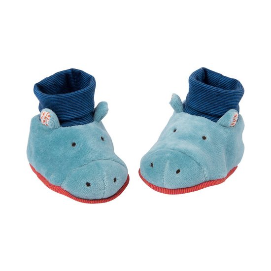 Les Papoums chaussons hippopotame   de Moulin Roty